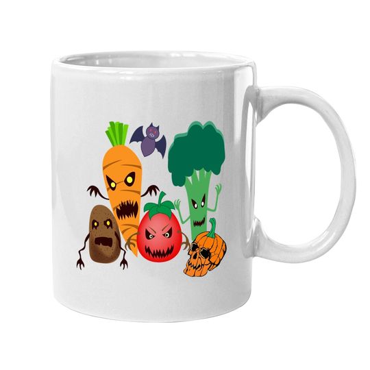 Scary Halloween Vegetables Classic Coffee Mug