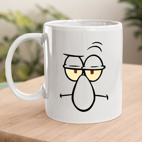 Spongebob Squarepants Squidward Face Coffee Mug