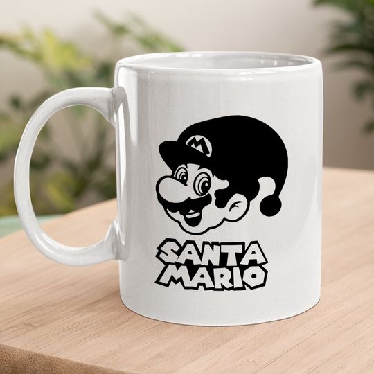 Christmas Santa Mario Coffee Mug
