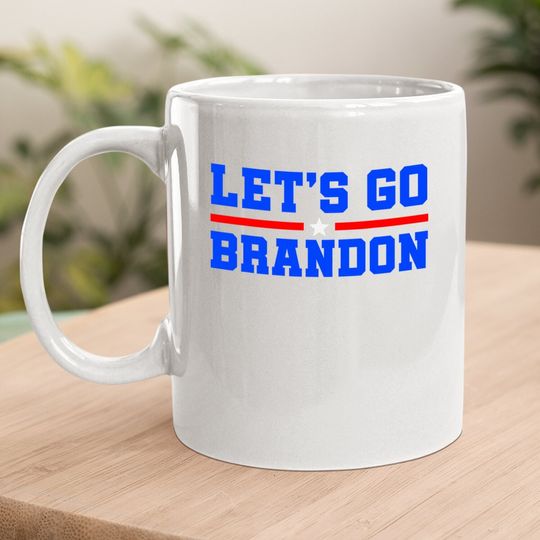 Let's Go Brandon Conservative Usa Flag Coffee Mug