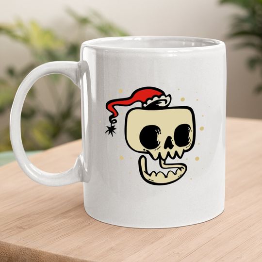 Merry Christmas Skull Gothic Christmas Coffee Mug