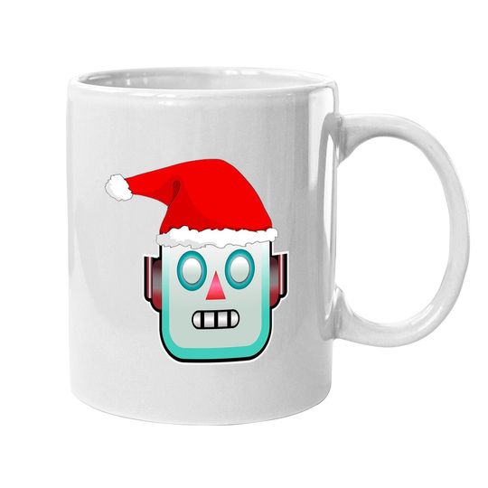 Santa Robot Merry Christmas Gifts For Robot Loves Classic Coffee Mug