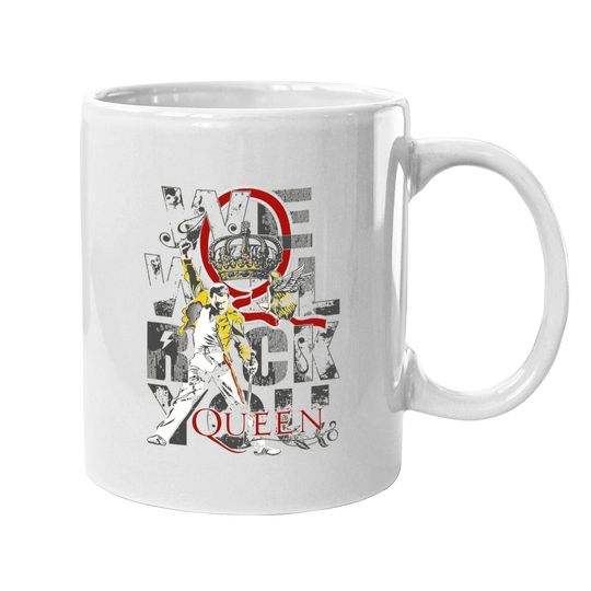 We Will Rock You Freddie Mercury Queen Coffee Mug
