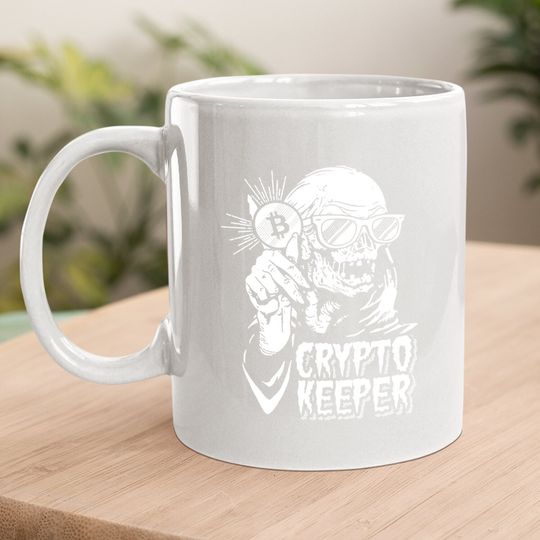 Crypto Keeper Coffee.  mug, Bitcoin, Crypto Millionaire Coffee.  mug