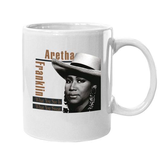 Aretha Franklin What You See Is Creative Print Coffee.  mug Black