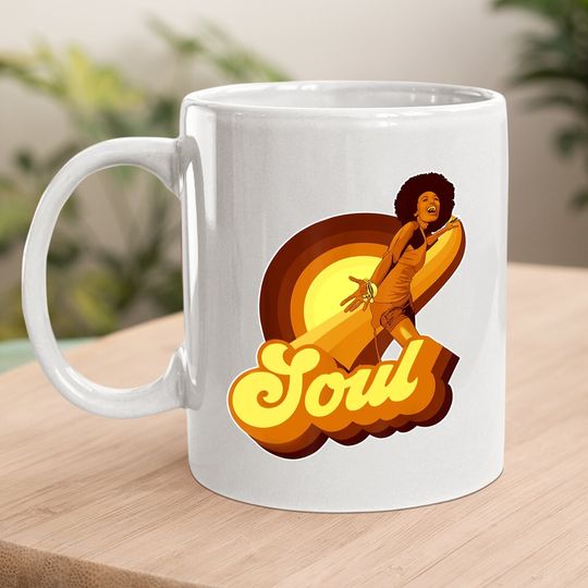 70s Funk Afro Soul Retro Vintage Coffee.  mug