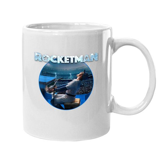 Rocketman Movie Elton John Piano Coffee.  mug