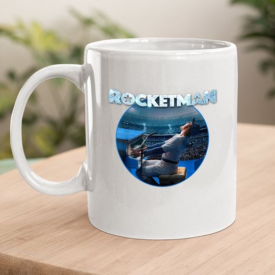 Rocketman Movie Elton John Piano Coffee.  mug