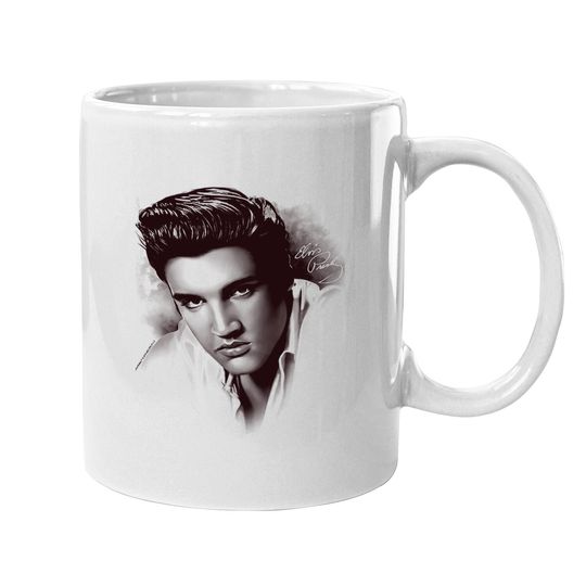 Elvis Presley King Of Rock And Roll Music The Stare Coffee.  mug