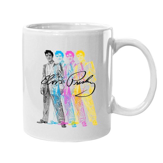 Elvis Presley Rock Coffee.  mug King Of Rock And Roll Vintage Coffee.  mug