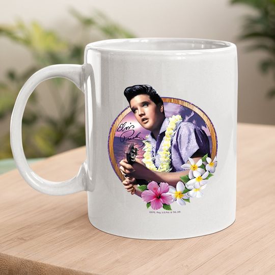 Elvis Presley Luau King  coffee.  mug