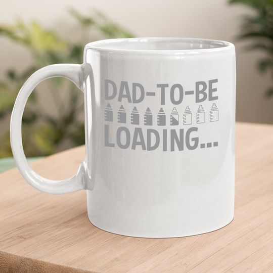 Dad-to-be Loading Bottles Coffee.  mug