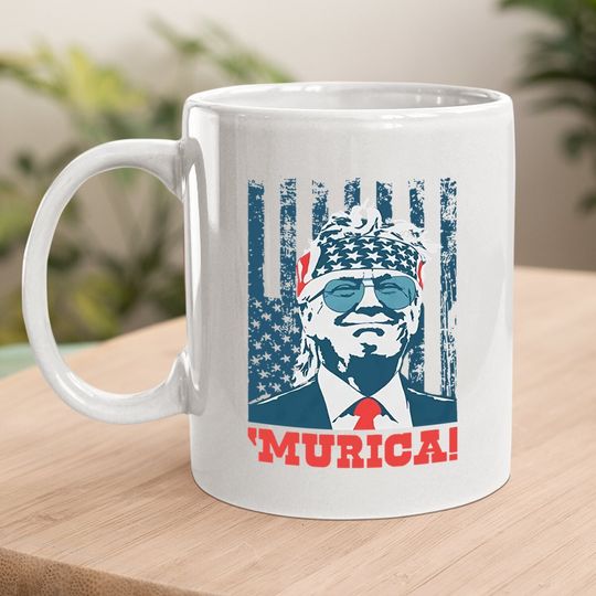 Donald Trump Coffee.  mug Murica 4th Of July Patriotic American Party Usa Coffee.  mug