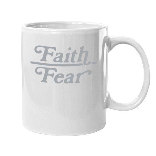 Faith Over Fear Coffee. mug Cute Religion Faithful Empowerment Novelty Mug