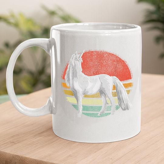 Vintage Unicorn Retro Unicorns Lover Coffee.  mug