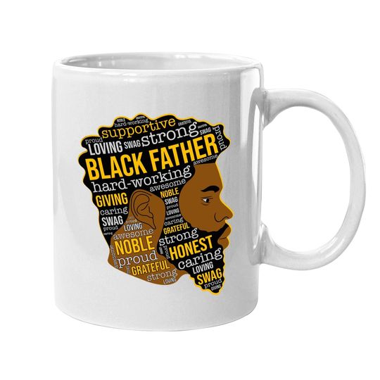 Black Father King Afro African Man Coffee.  mug