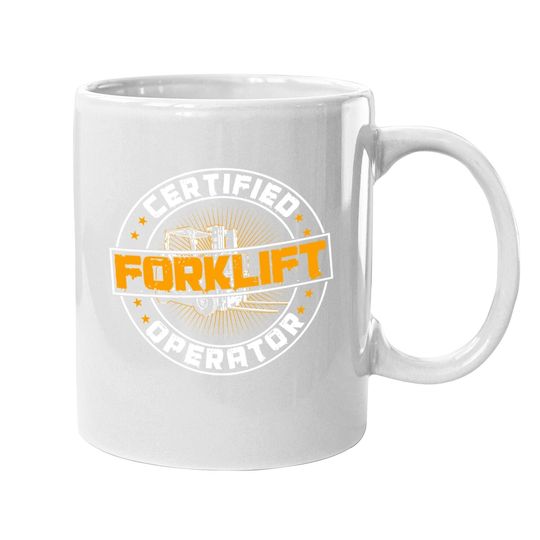 Certified Forklift Operator Funny Fork Lift Driver Premium Coffee  mug