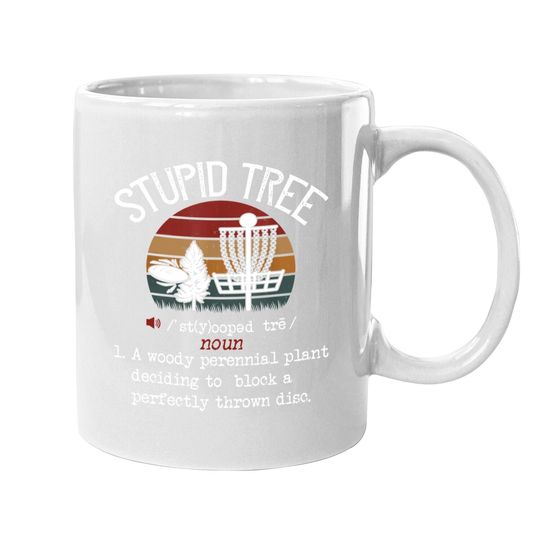 Stupid Tree Disc Golf Vintage Coffee  mug