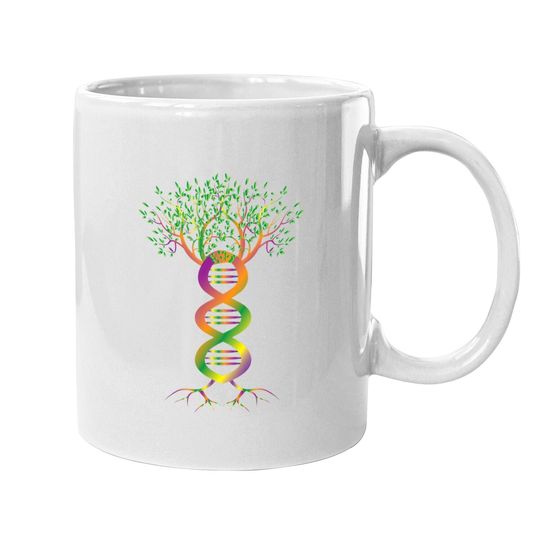 Genetics Tree Of Life Coffee Mug Science Dna Biology Colors Coffee Mug
