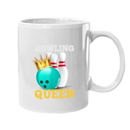 Bowling Queen Rolling Bowlers Outdoor Sports Novelty Coffee Mug