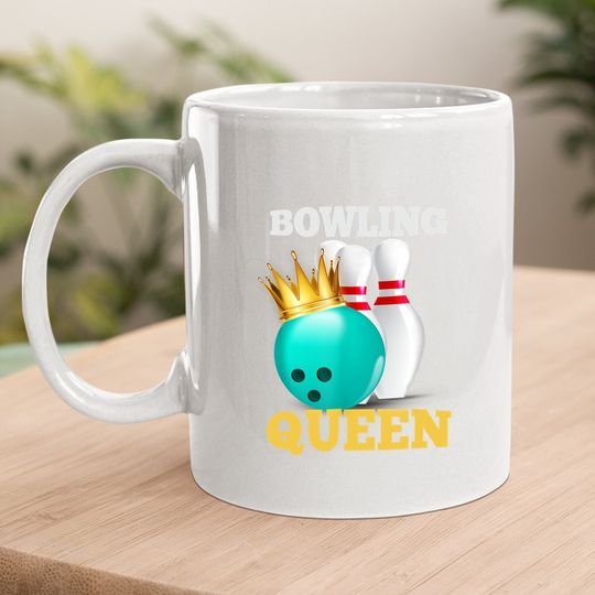Bowling Queen Rolling Bowlers Outdoor Sports Novelty Coffee Mug