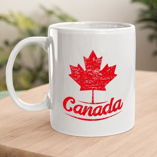 Vintage Canada Flag Canadian Flag Maple Leaf Coffee Mug