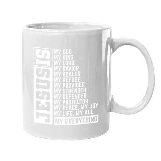 Faith Cross Christian Religious Jesus Lord Gift Jesus Coffee Mug