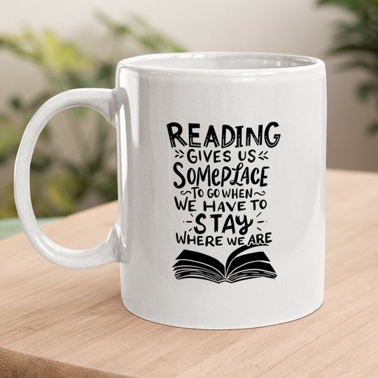 Reading Reader Book Lover Literature Library Month Gift Coffee Mug