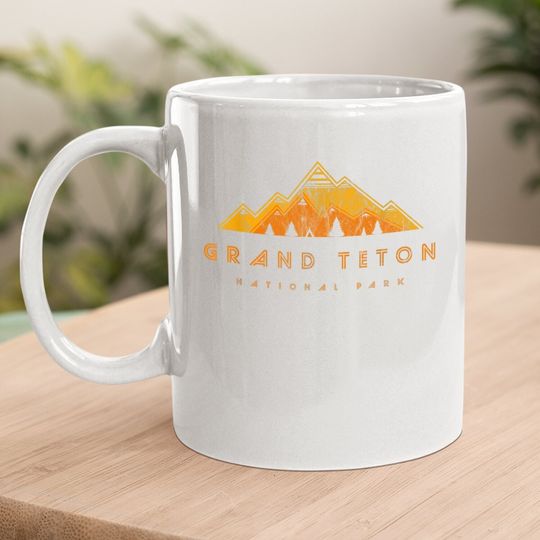 Grand Teton National Park Retro Coffee Mug
