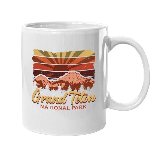 Vintage National Park Coffee Mug Grand Teton National Park Coffee Mug