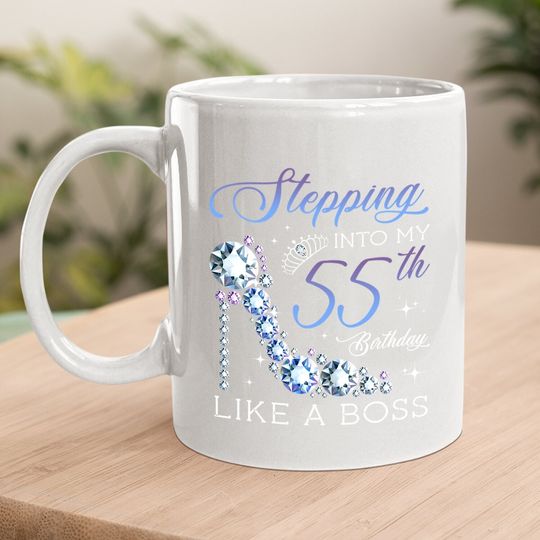 Stepping Into 55th Birthday Born 1965 Gifts 55 Years Old Coffee Mug