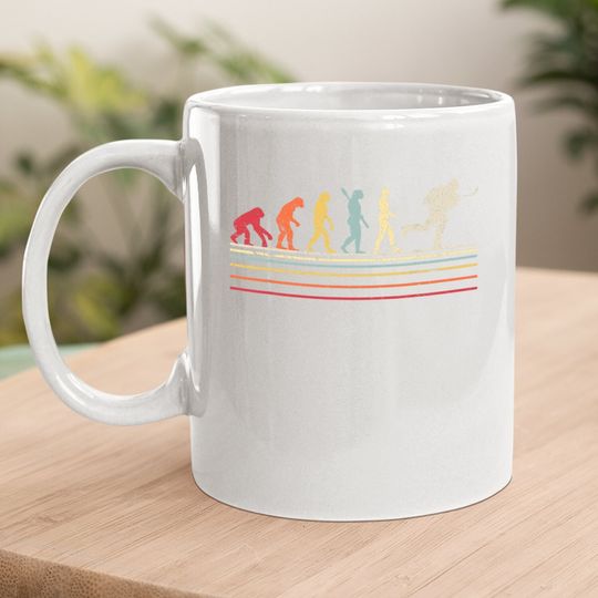 Ice Hockey Coffee Mug. Retro Evolution Coffee Mug For Hockey Player