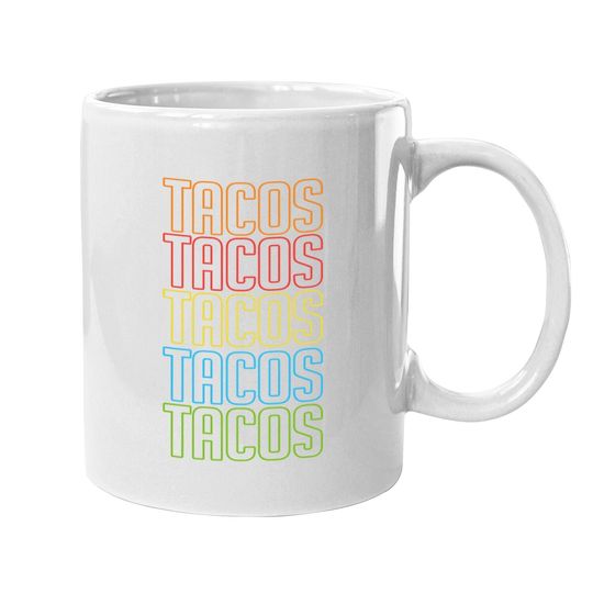 Retro Tacos Coffee Mug Vintage Taco Tuesday Coffee Mug Coffee Mug