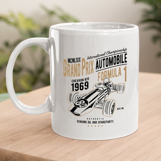 Grand Prix Racing 1969 Vintage Formula 1 Coffee Mug
