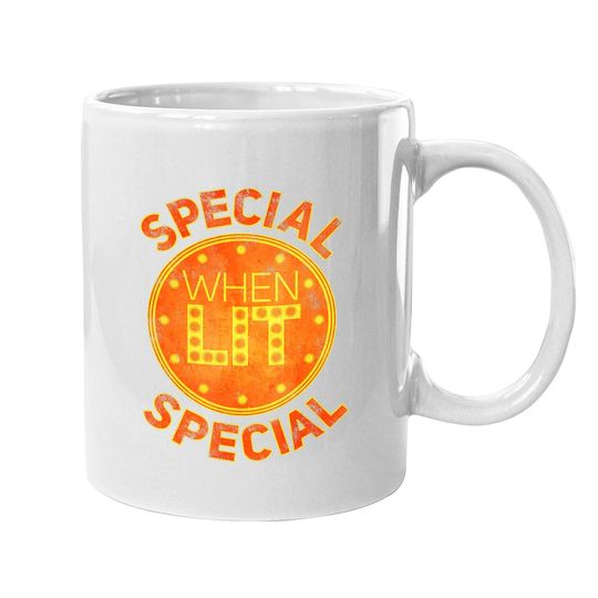 Special When Lit - Funny Retro Pinball Gift Coffee Mug
