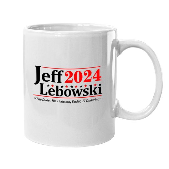 Discover Donkey Mug Jeff Lebowski 2024 Election Coffee Mug