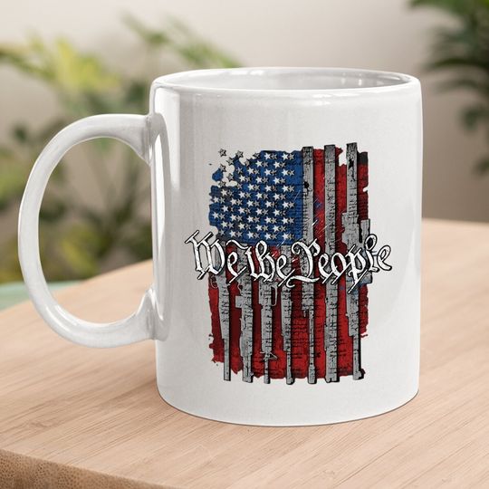 Patriot Pride Collection Collection We The People American Flag Short Sleeve Coffee Mug