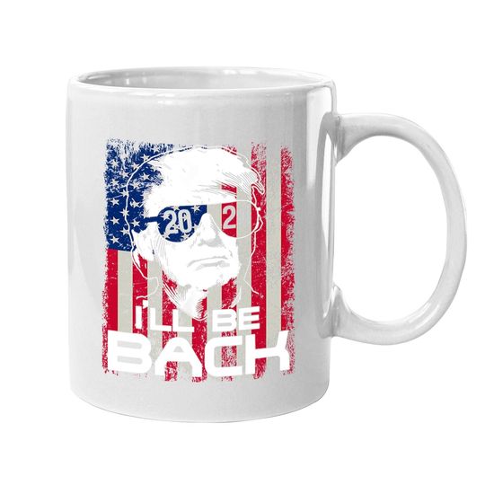 I'll Be Back Trump 2024 Vintage Donald Trump 4th Of July Premium Coffee Mug