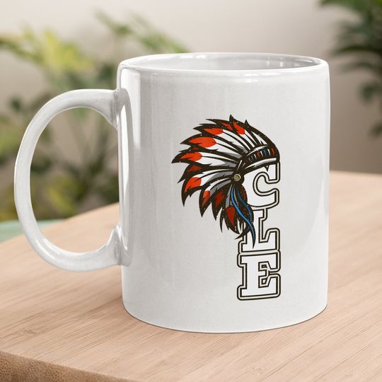 Cle Cleveland Ohio Native American Indian Tribe Coffee Mug