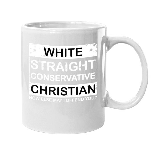 White Straight Conservative Christian Coffee Mug