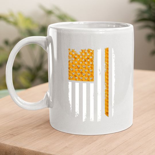 American Flag Beekeeping - Beekeeper - Honey Bee Coffee Mug