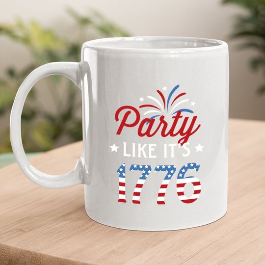 Instant Message Party Like Its 1776 - Short Sleeve Graphic Coffee Mug