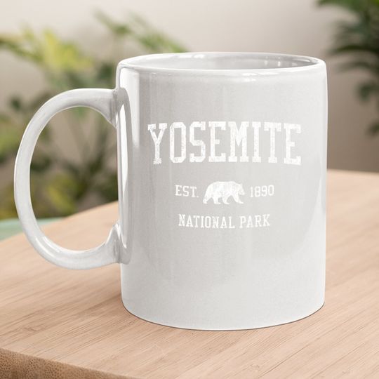 Yosemite Coffee Mug Vintage National Park Sports Design Coffee Mug