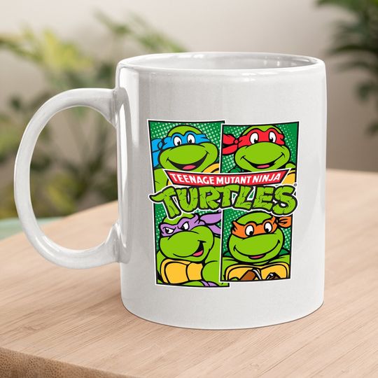 Teenage Mutant Ninja Turtles Paneled Characters Coffee Mug