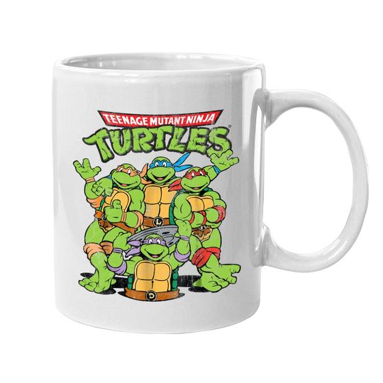 Teenage Mutant Ninja Turtles Classic Retro Logo Coffee Mug