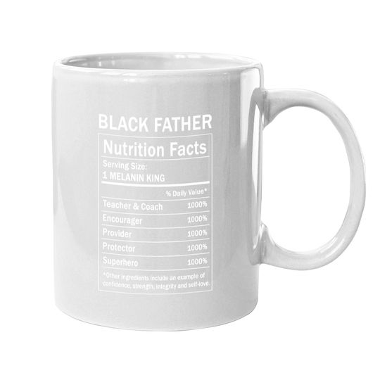 Black Father Nutrition Fact  coffee Mug