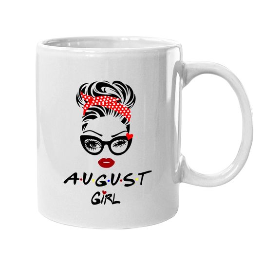 August Birthday Face Wink Eyes Coffee Mug