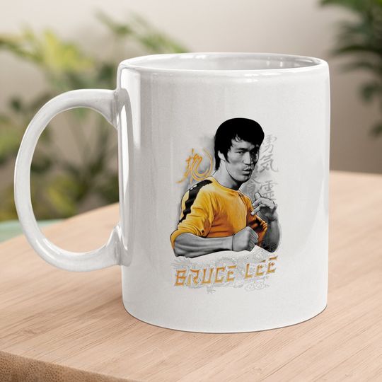 Bruce Lee Quote Yellow Dragon Coffee Mug
