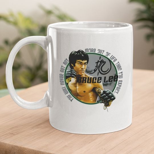 Bruce Lee Expectations Signature Quote Coffee Mug
