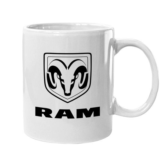 Ram Trucks Black Logo Coffee Mug